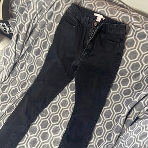 Forever 21 size 26 high waisted black skinny jeans